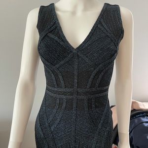 Herve Leger Metallic dress NWT Never worn